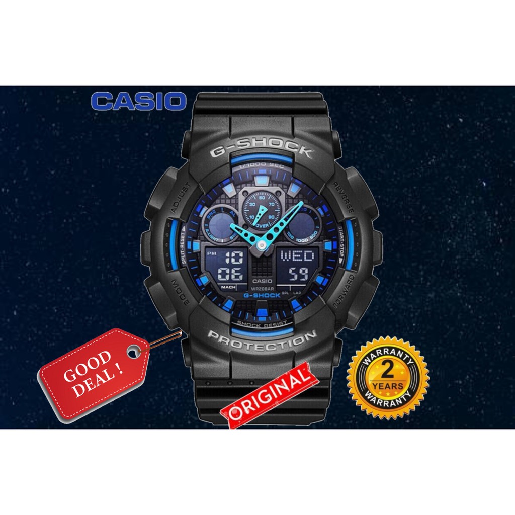 g shock blue line