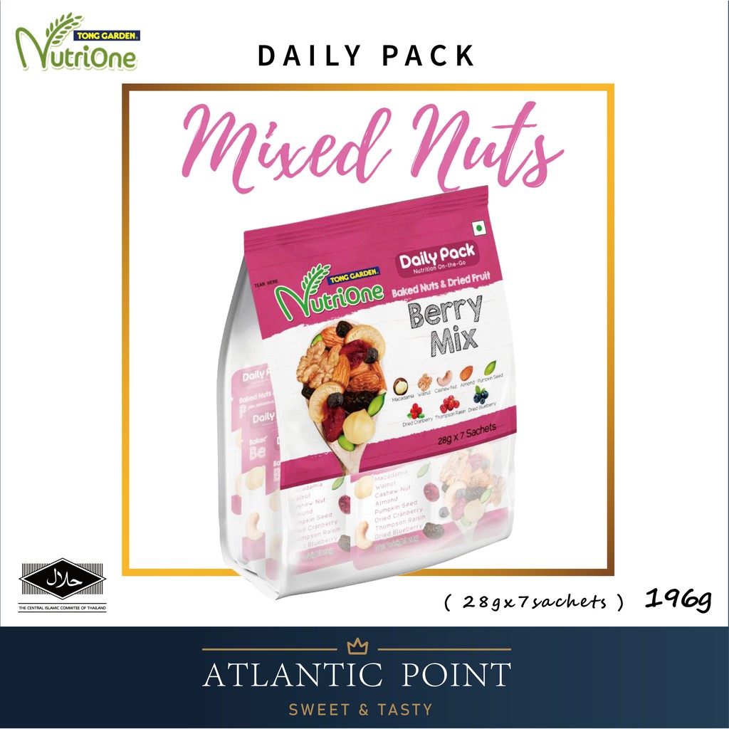Tong Garden Nutrione BERRY MIX Daily Pack Mixed Nuts 28g x 7sachets