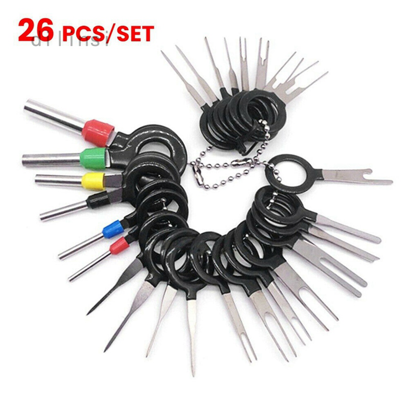 52Pcs Terminal Ejector Kit Pin Removal Tools for Car Pin Extractor Electrical Removal Tools Smyble Terminal Removal Tool kit for Car 