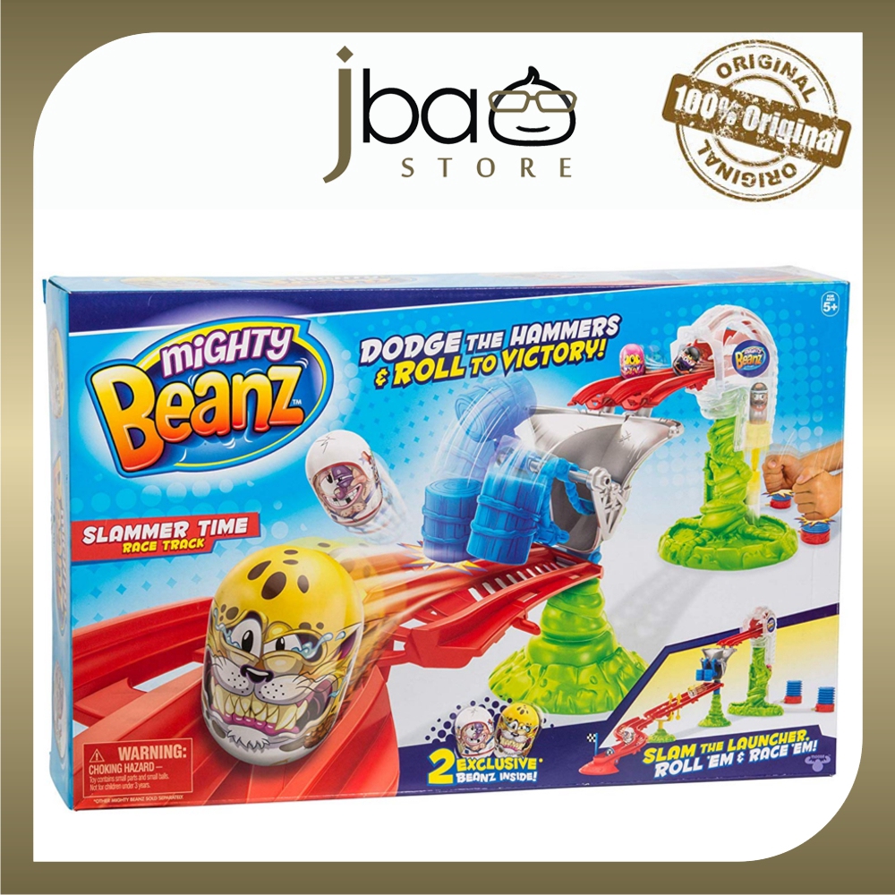 Mighty Beanz Slammer Time Race Track 2 Exclusive Beanz Inside Dodge The Hammers Roll Shopee Malaysia