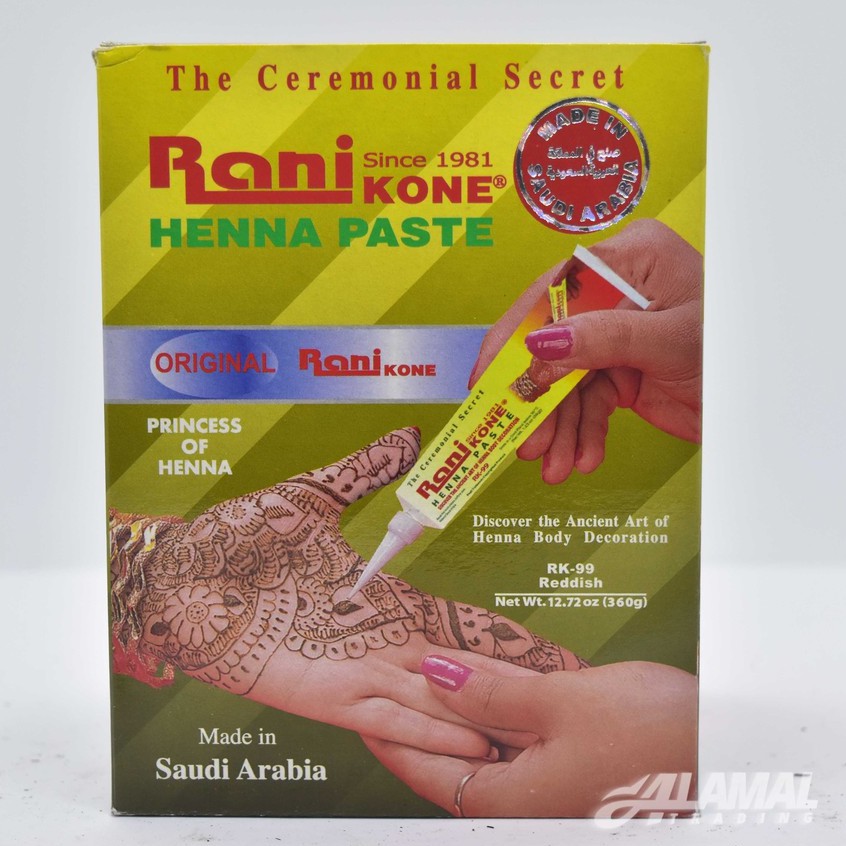 ORIGINAL Rani Kone Henna 1Box 12Piecs /Inai Nail Decoration natura/RANI KONE HENNA PASTE (kuku