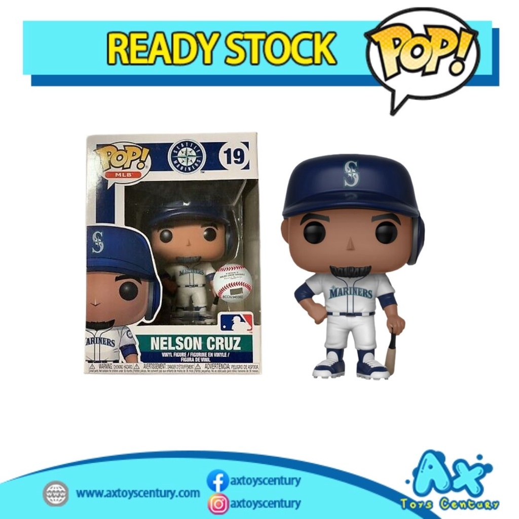 Funko Pop! MLB: Seattle Mariners - Nelson Cruz #19 100% Genuine