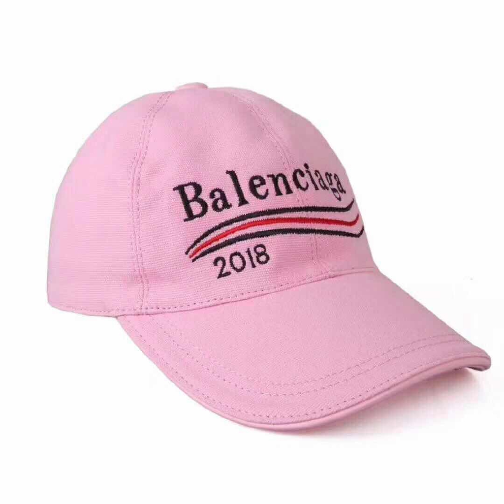 pink balenciaga hat
