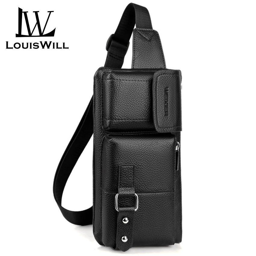 mens leather pouch bag