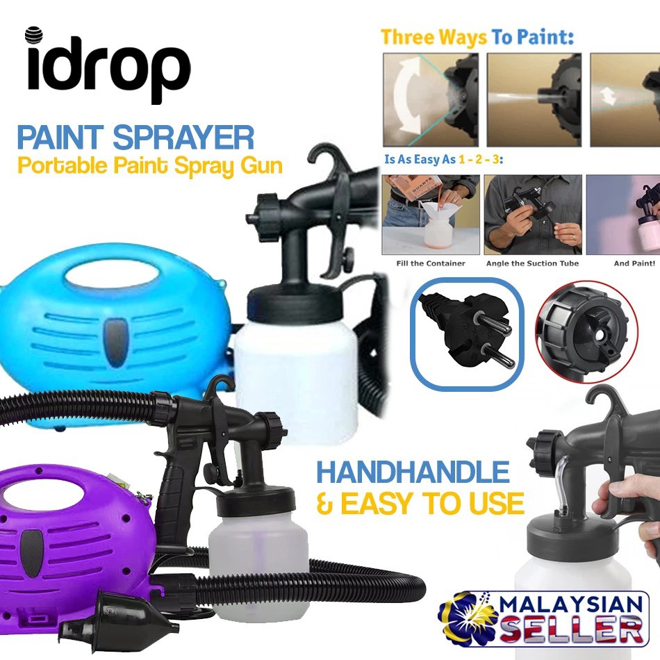 idrop PAINT SPRAYER DIY Electric Portable Paint Spray Gun Shopee