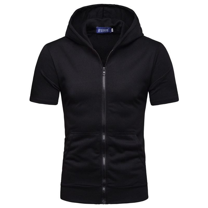 short sleeve hooded jacket