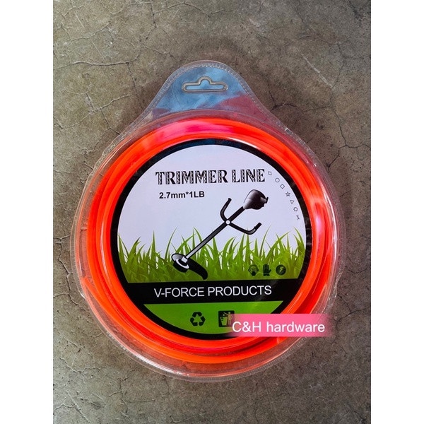 tali mesin potong rumput 1lb/ trimmer line / square cut