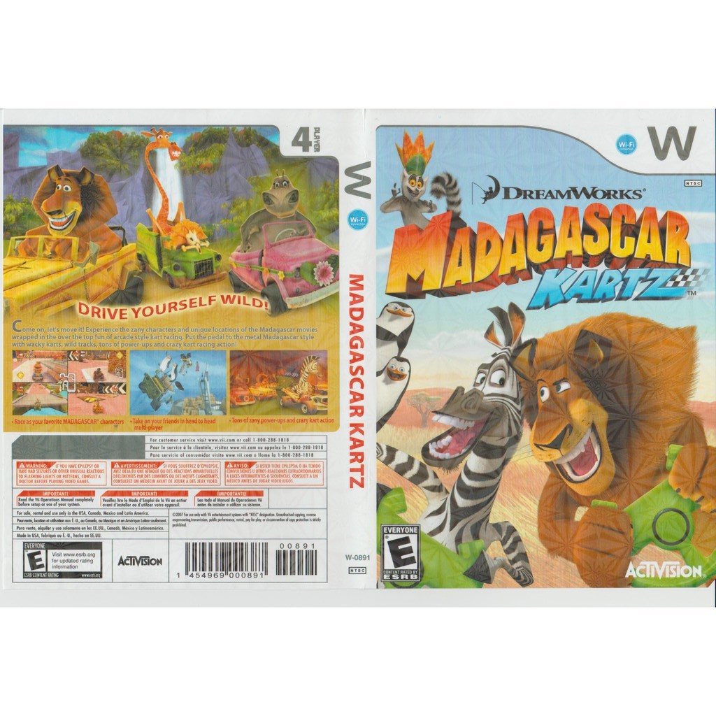 madagascar wii