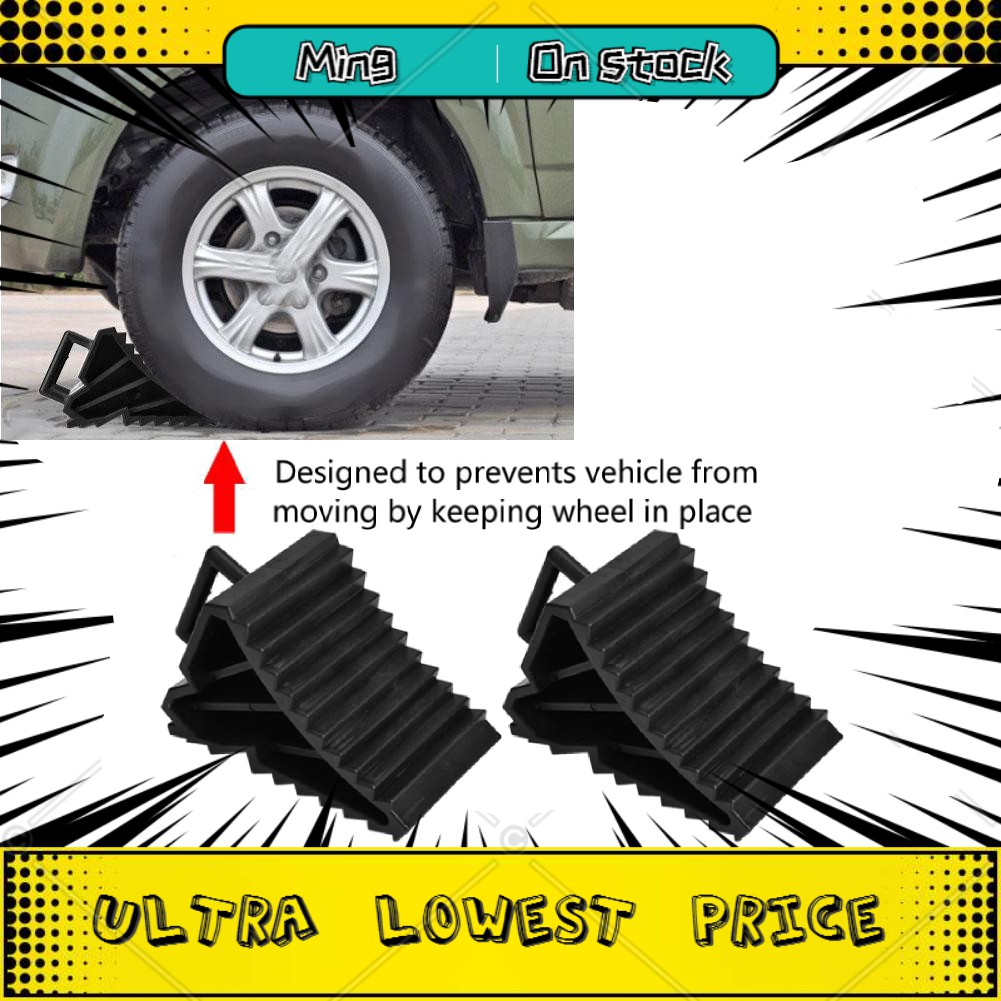 Black Gorgeri Tyre Slip Stopper 2pcs Abs Plastic Car Anti Slip Block Tyre Slip Stopper Wheel