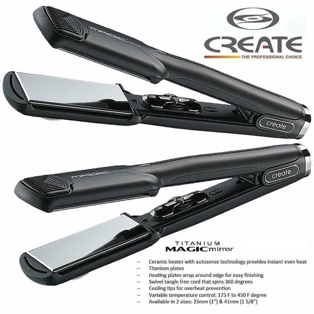 create titanium magic mirror straightener