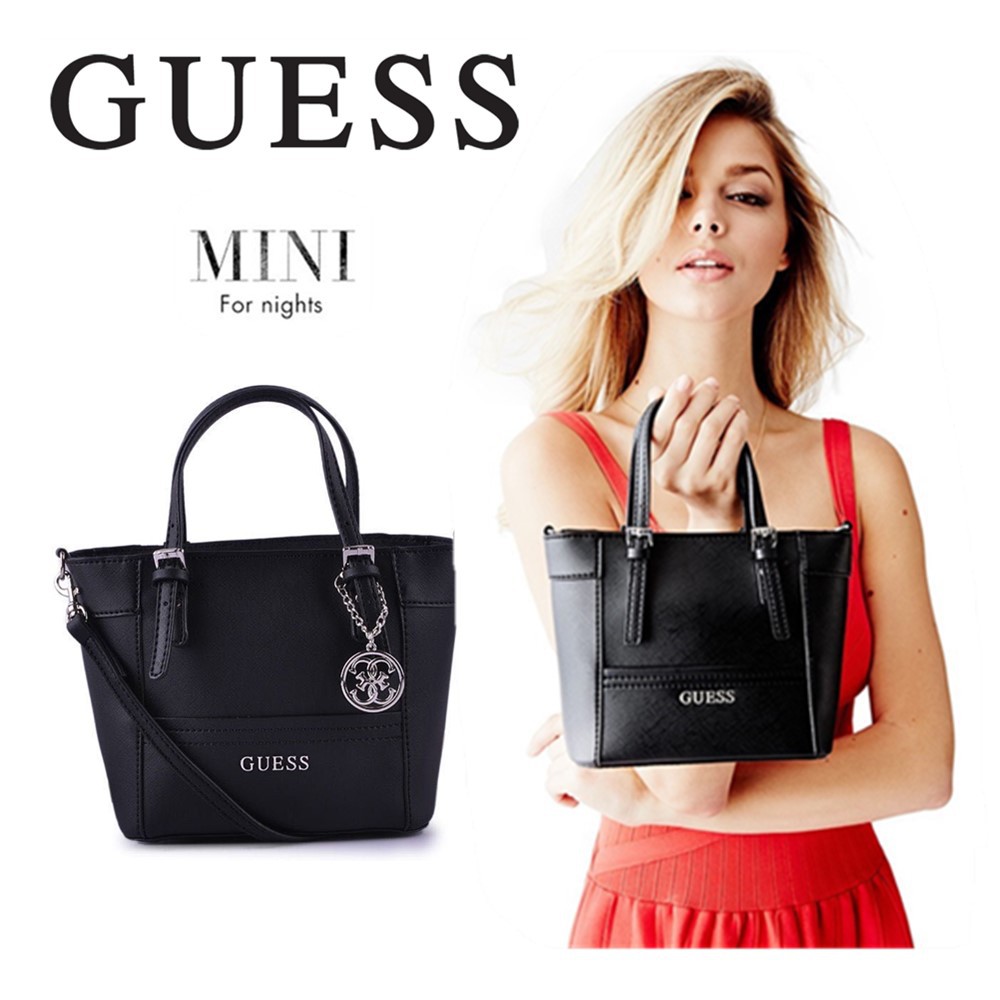 guess black mini bag