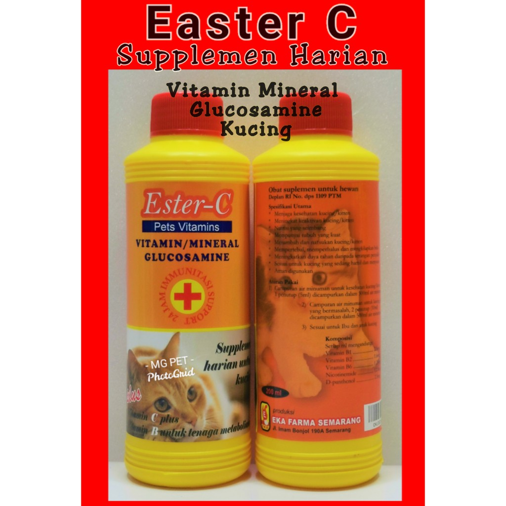 Suppleman Kucing Easter-C Pet vitamins 200ml