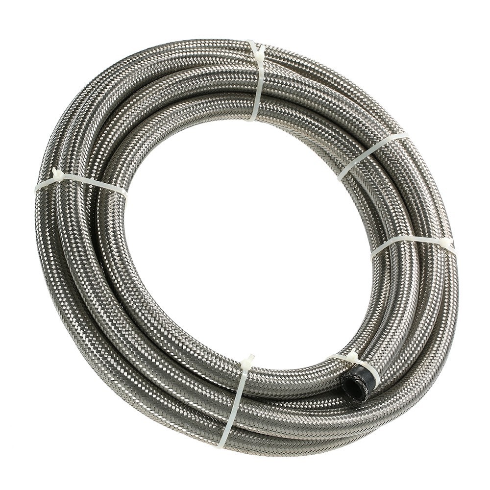 6 An Braided Stainless Steel Hose 1 ft 6 an 6an Line Fuel Oil
