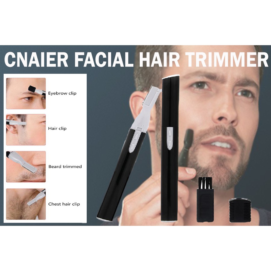 Men Facial Hair Removal Trimmer Shaver Groom Eyebrow Nose Care Ae