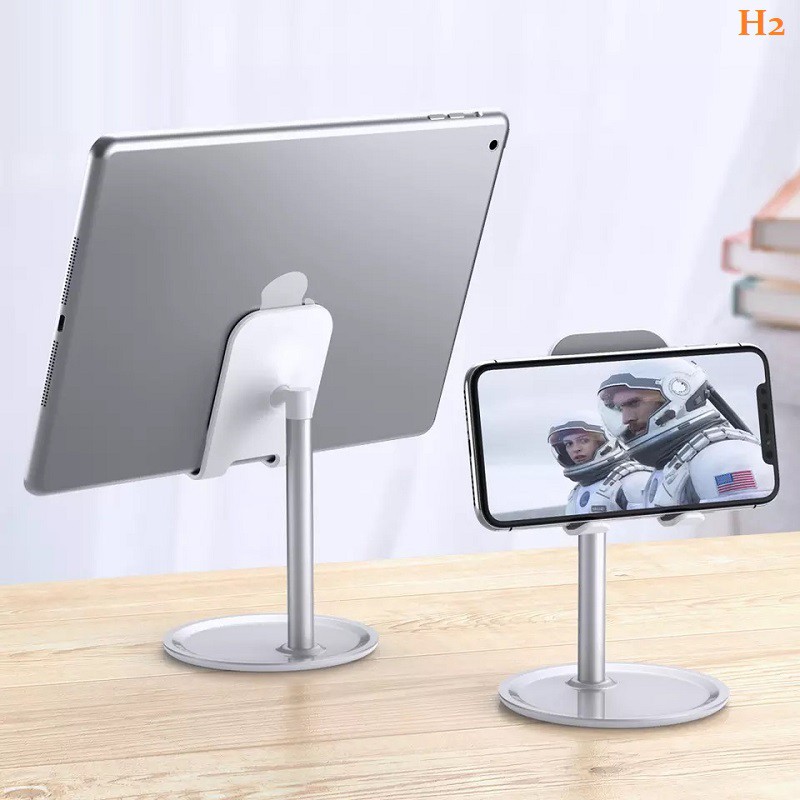 H2 Adjustable Cell Phone Stand Multi Angel Aluminum Table Bracket Modern Phone Holder Stand for Smartphone and Table