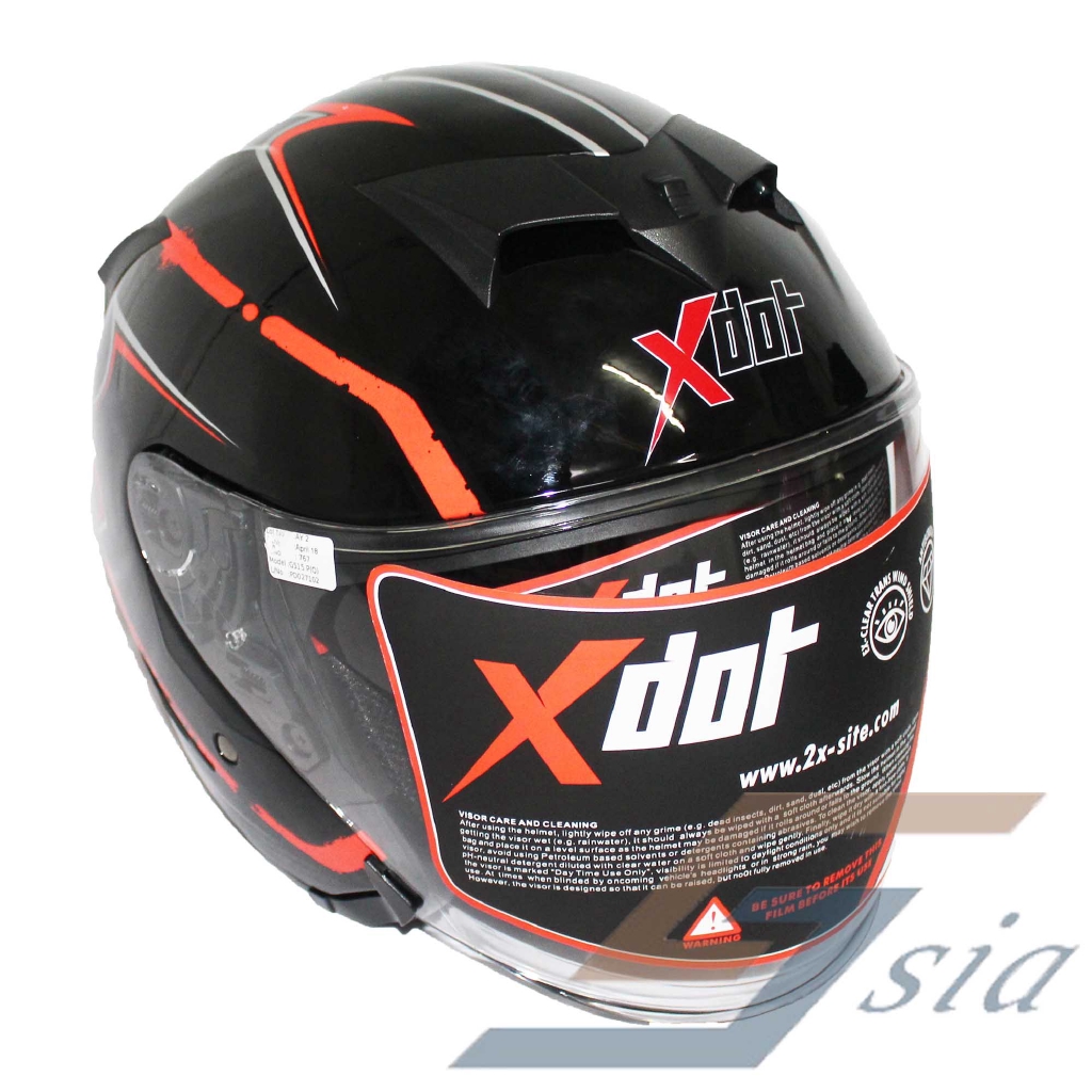 X-Dot G515DV Helmet (Black/GT Air Red)