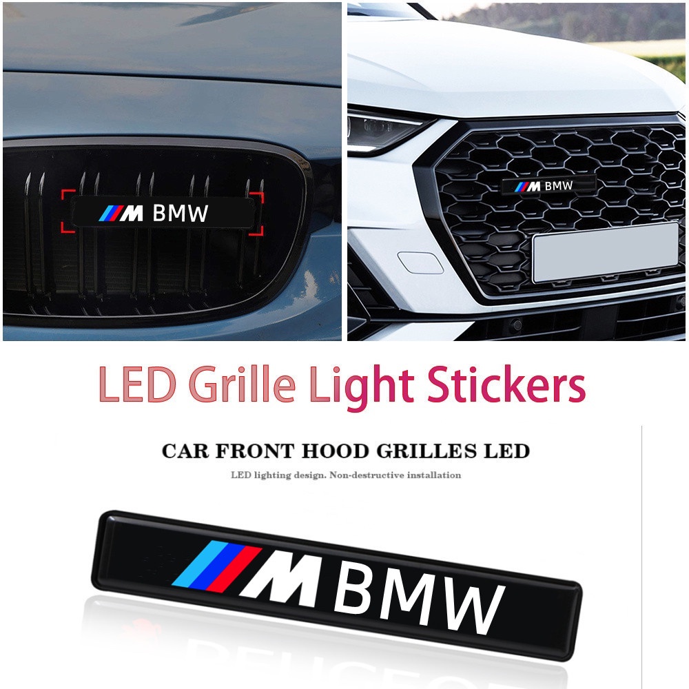 Car Logo Front Hood Grille Emblem Led Light for BMW M E36 E46 E30 E90