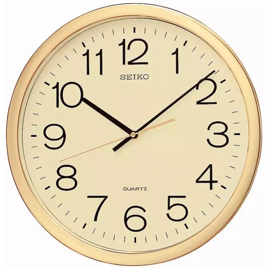 100% ORIGINAL SEIKO Gold Silver Quartz Analogue 40cm Wall Clock QXA041  (QXA041A, QXA041S) | Shopee Malaysia