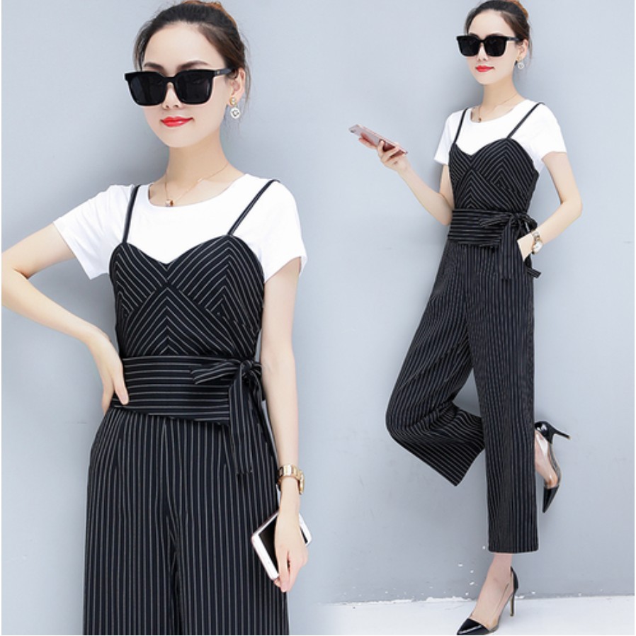 high waisted jumpsuit with suspenders