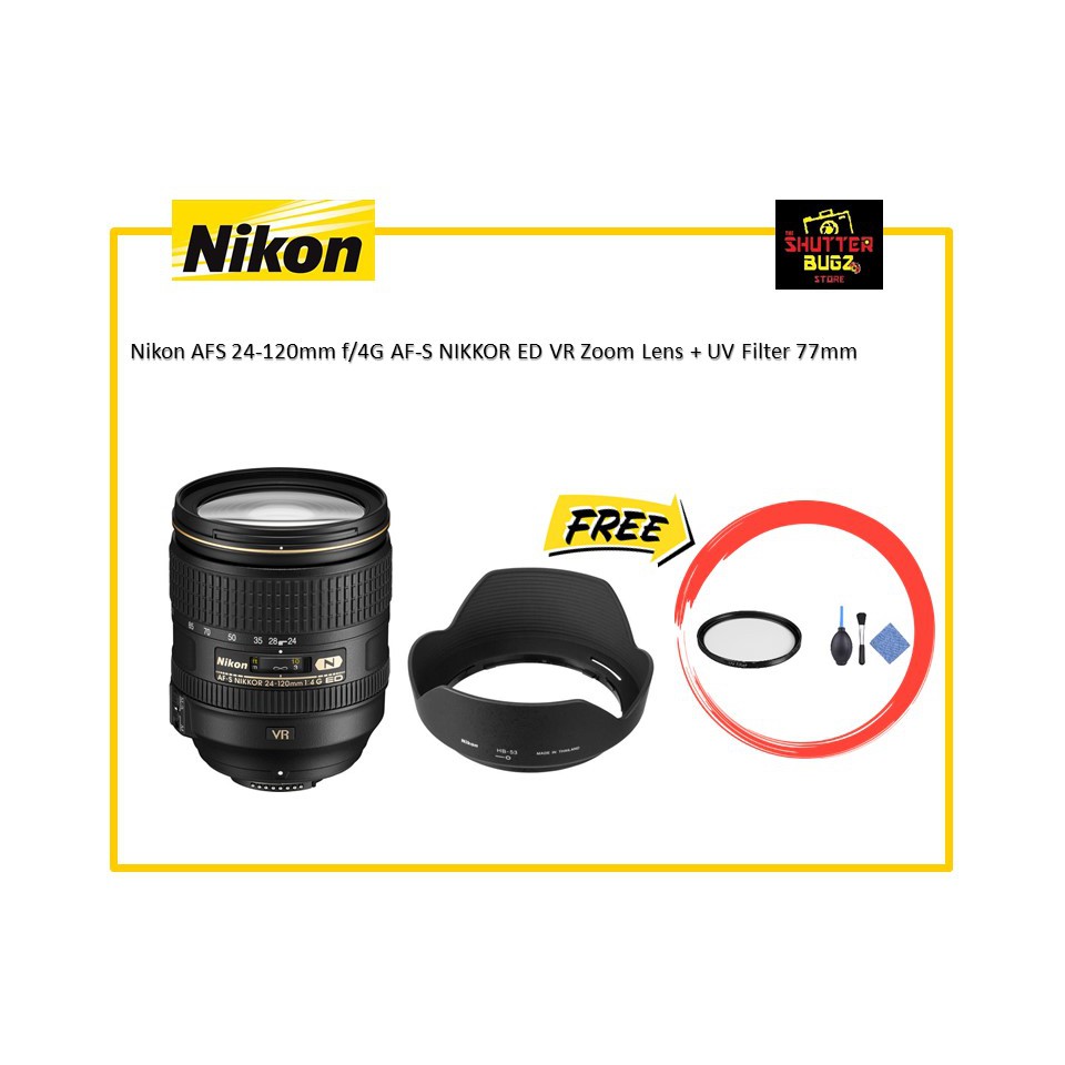 Nikon 24 1mm F 4g Af S Nikkor Ed Vr Zoom Lens Kit Lens From Body Nikon Malaysia Shopee Malaysia