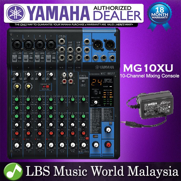 Yamaha Mg10xu 10 Channel Analog Mixer Mixing Console With Usb And Effect Mg10x Mg 10xu Shopee Malaysia