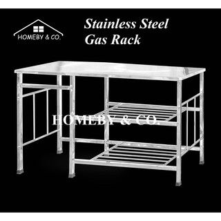 HOMEBY Double  Stainless  Steel  Kitchen Stove Rack Gas  