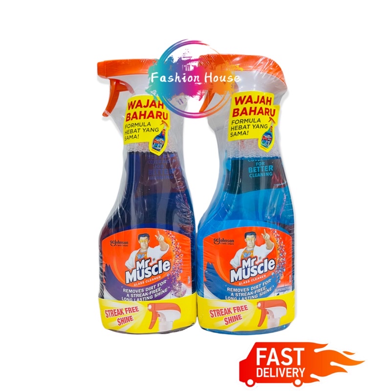 Mr Muscle Glass Cleaner Super Active Lavender 500ml X 2 [value Pack] Shopee Malaysia