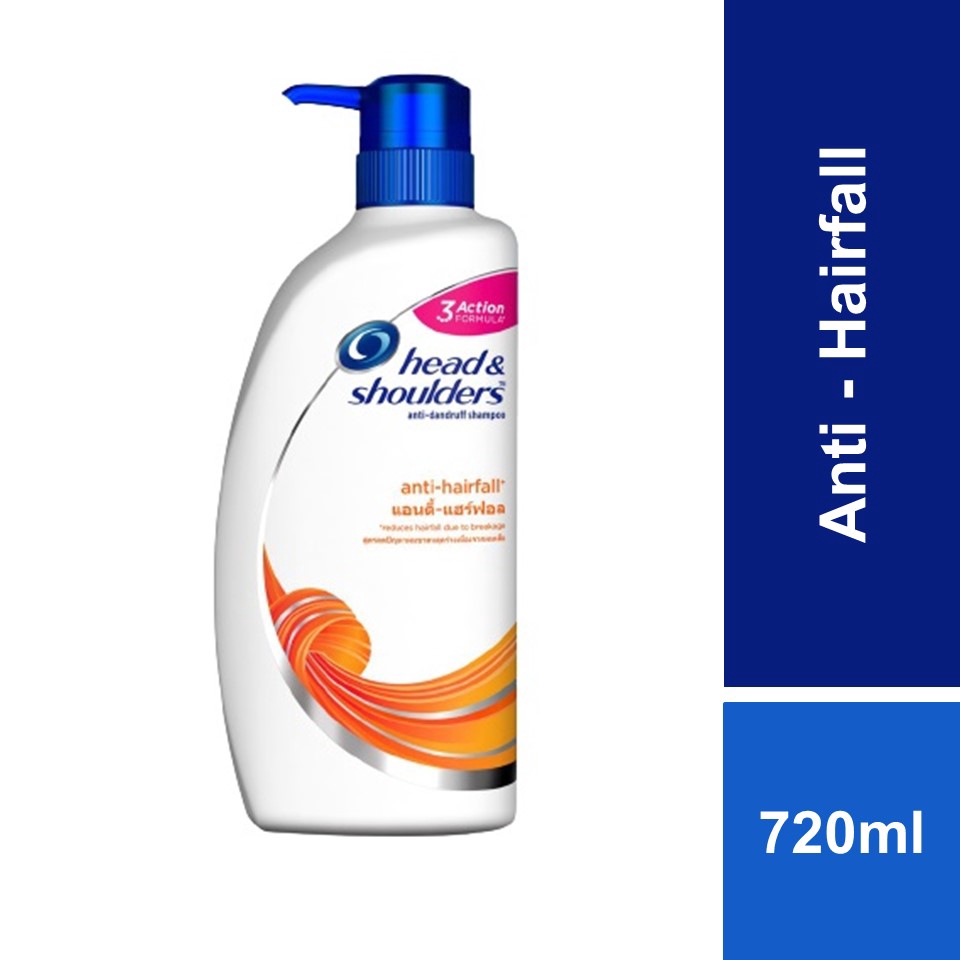 Head & Shoulders Anti-Hairfall & Dandruff Shampoo 720ml | Shopee Malaysia