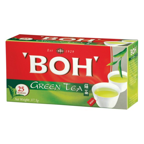 Boh Green Tea 25 Tea Bags Shopee Malaysia