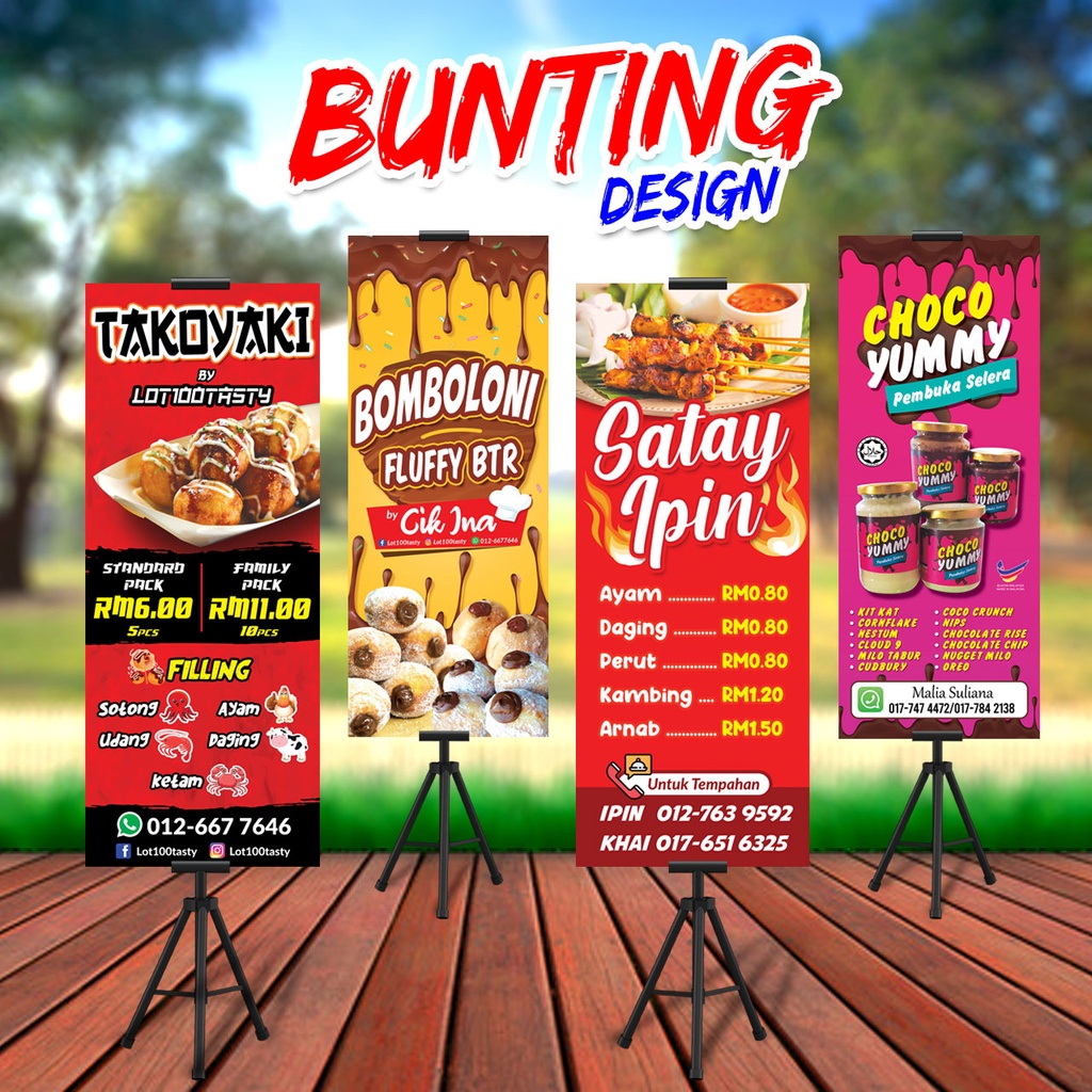 Servis Design Graphic Sticker Banner Bunting Shopee Malaysia