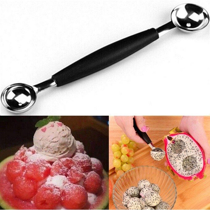 Vogue Melon Baller 18mm Stainless Steel Scoop Spoon Fruit Ice Cream Dessert 