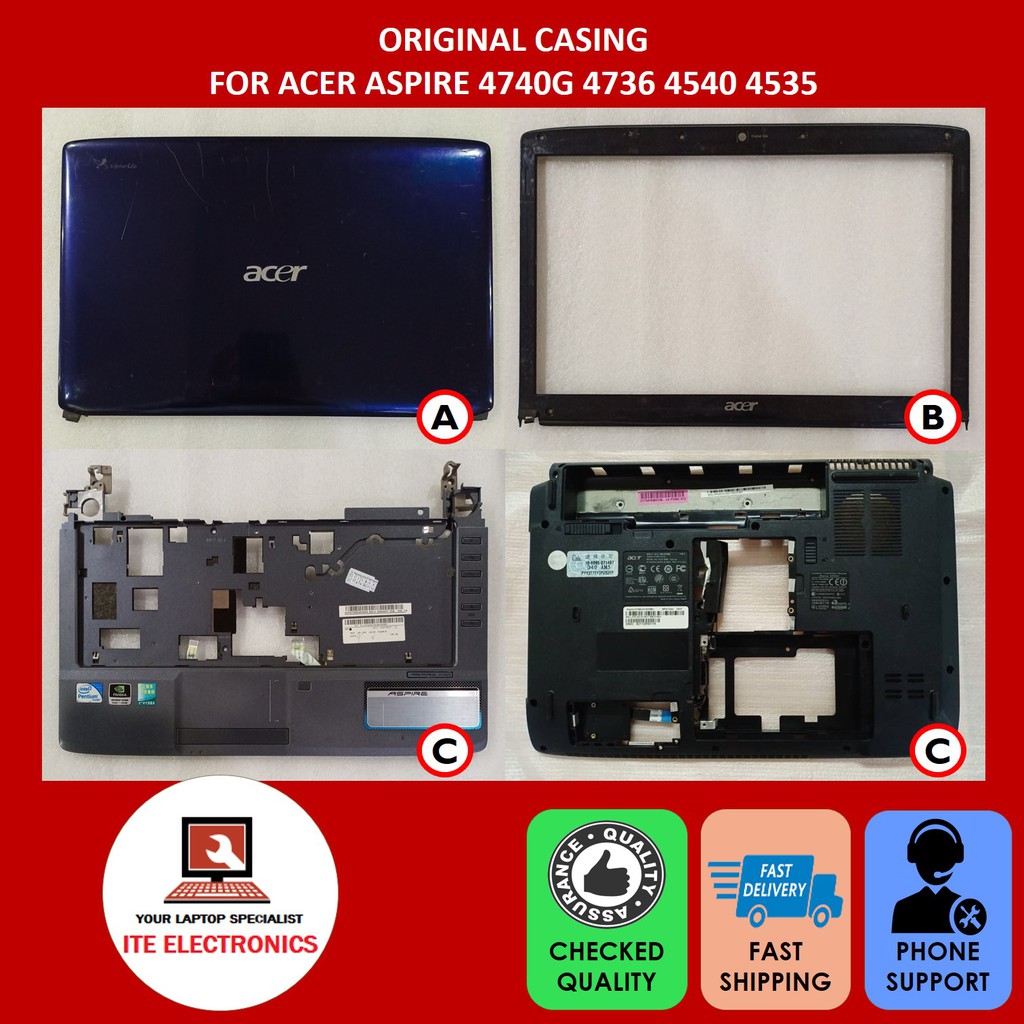 ORIGINAL ACER ASPIRE 4336 4736 4736G 4736Z SERIES FULLSET CASING ...