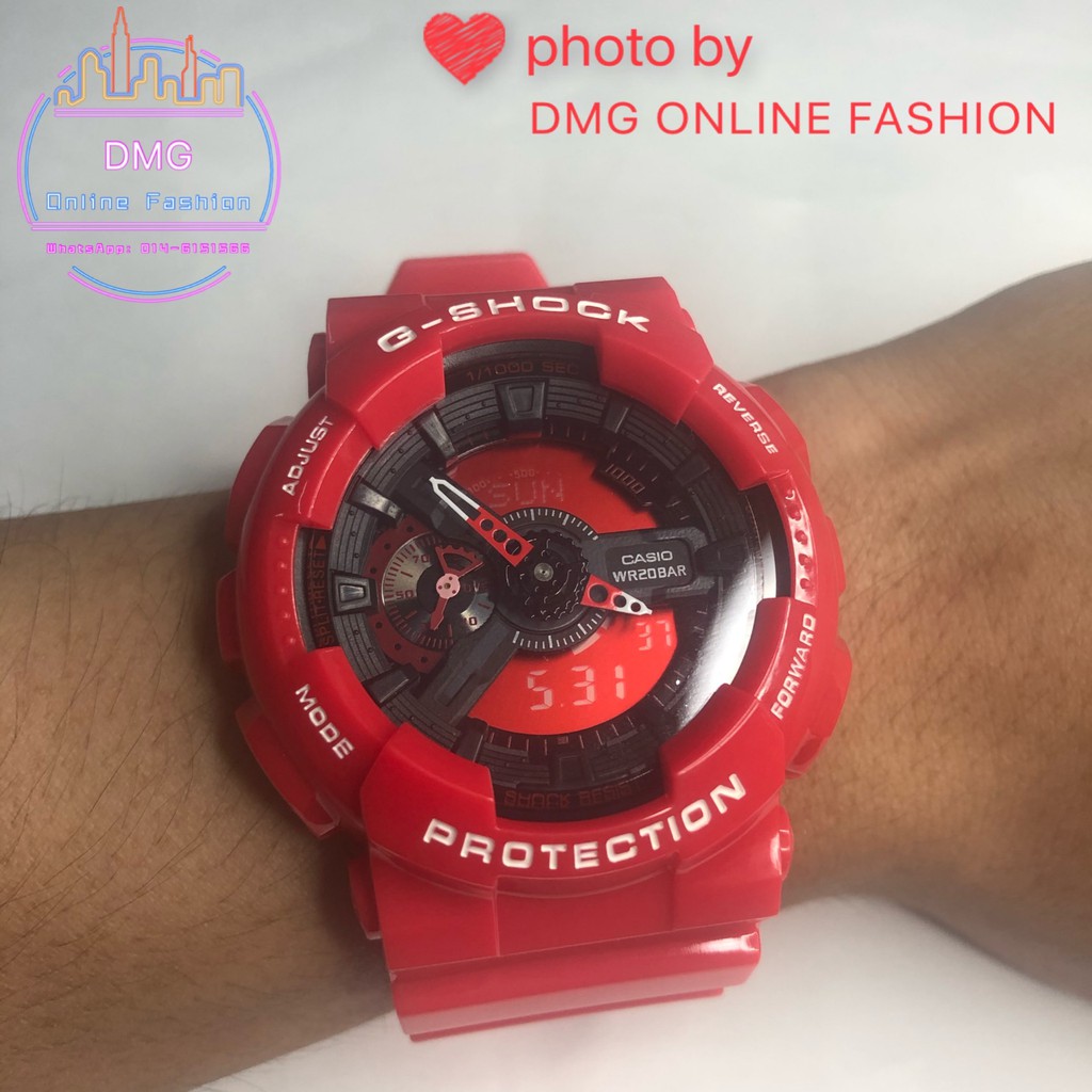 g shock coke red