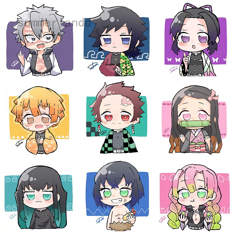 Demon Slayer Kimetsu No Yaiba Acrylic Cute Kawaii Keychain Shopee Malaysia