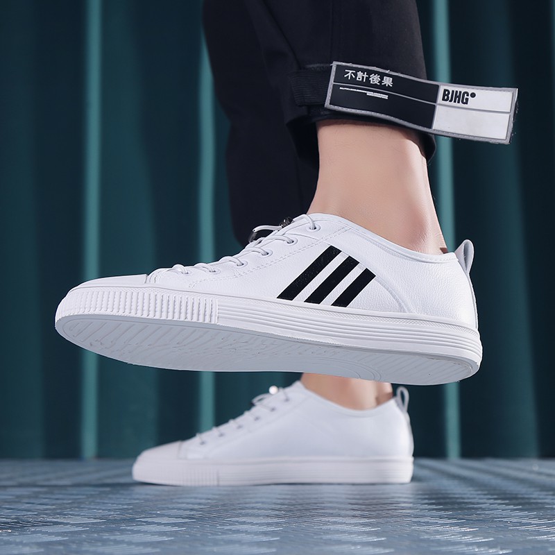 adidas flat shoes white