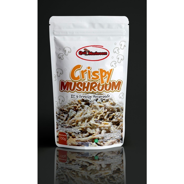 QUE CRISPY MUSHROOM / CENDAWAN GORENG SPICY DAN ORIGINAL