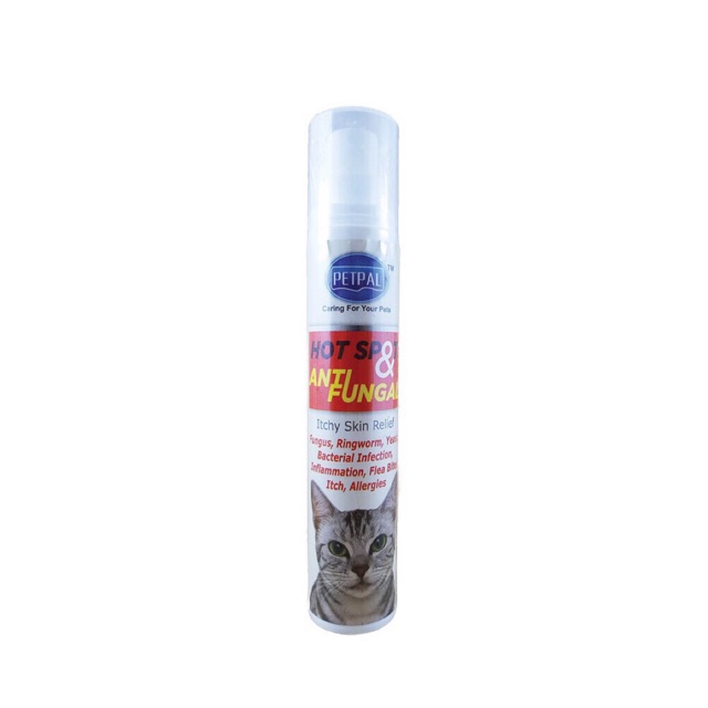 PETPAL HOT SPOT & ANTI-FUNGAL SPRAY 50ml Ubat Kurap Kucing 