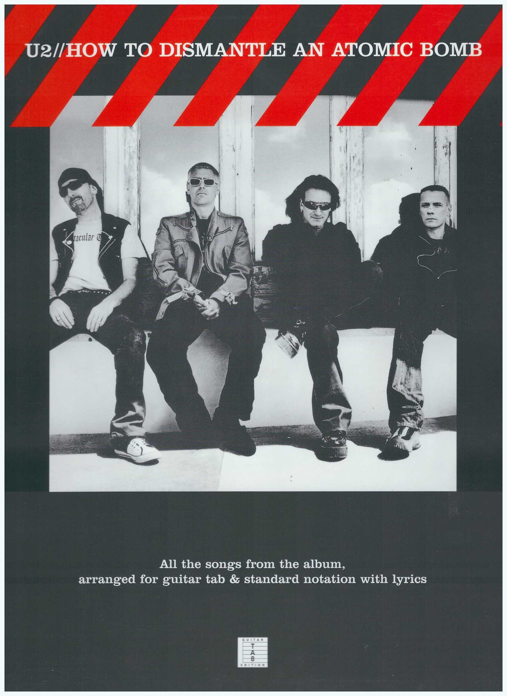 U2 / How To Dismantle An Atomic Bomb  / Pop Song Book / Vocal Book / Voice Book / Guitar Book / Gitar Book