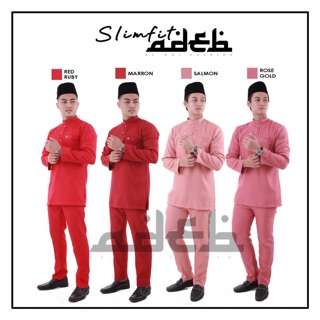 baju melayu slim fit 2018