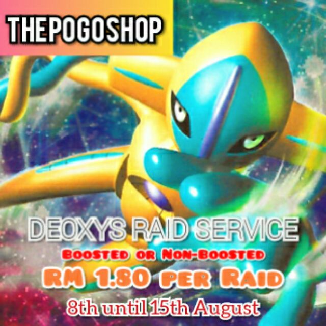Pokemon Go Ex Raid Pass Deoxys