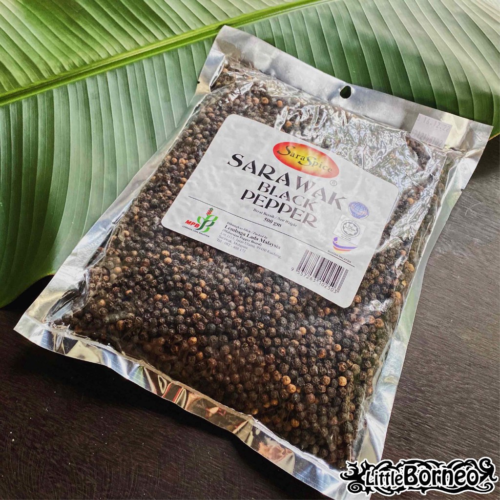 Saraspice Sarawak Black Pepper Lada Hitam Peppercorn Berries 500g Little Borneo Shopee Malaysia