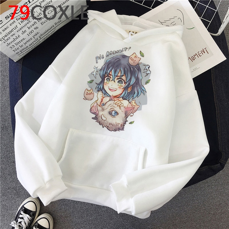 Buy Demon Slayer Kawaii Japanese Anime Winter Hoodies Men Kimetsu No Yaiba Streetwear Cartoon Tanjiro Kamado Graphic Sweatshirt Male Seetracker Malaysia