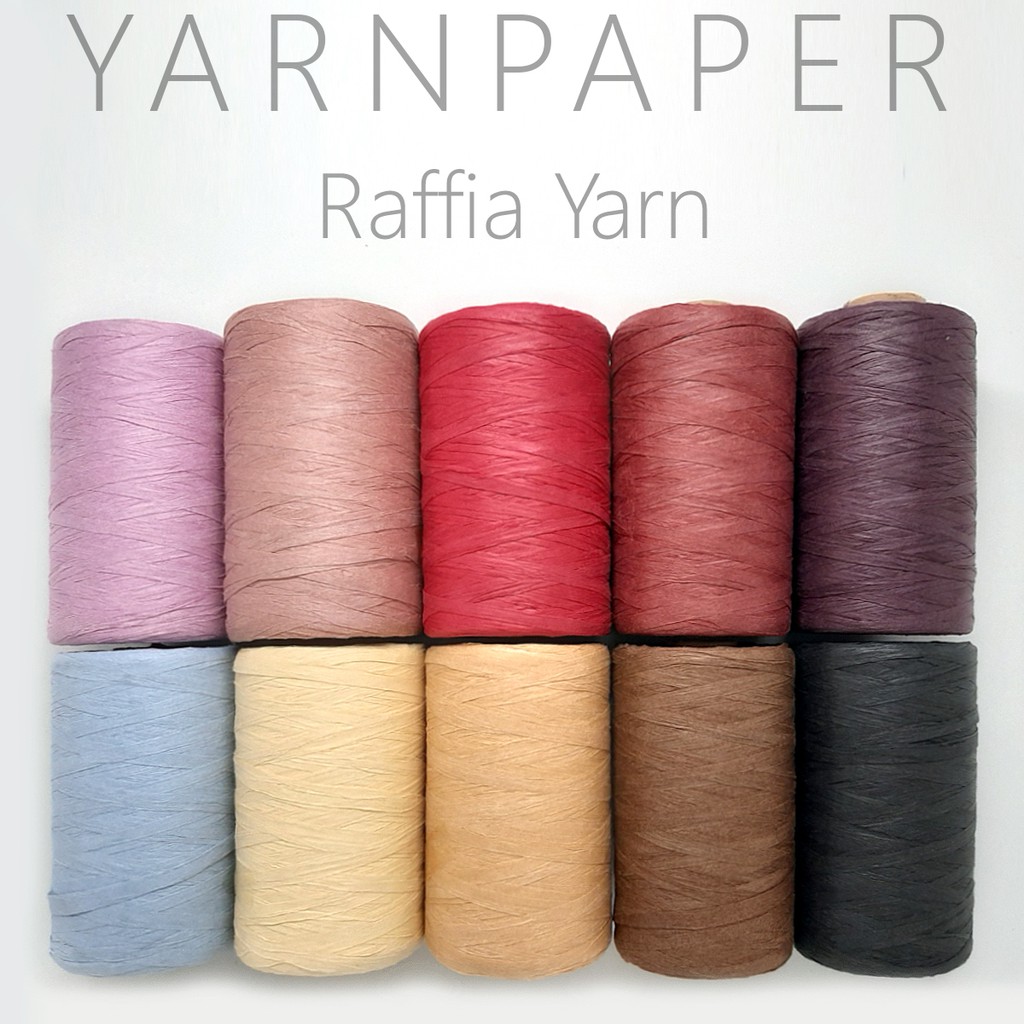 [YARNPAPER] Raffia Yarn (flat) for Crochet & Craft/DIY projects (280