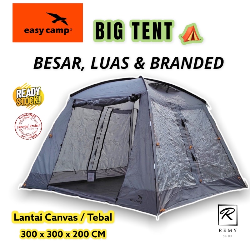 Camping Tent 8 Pax Khemah Camping Outdoor Tent Family Easy Camp Tent Khemah Unta Lantai Tebal Canvas