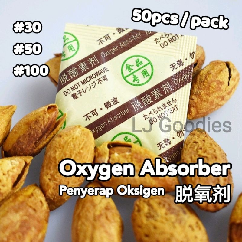 Oxygen Absorber 30cc/50cc/100cc Food Preservation / Moon Cake Cookies Longer Shelf Life / Penyerap Oksigen 食品专用脱氧剂 鲜度保持