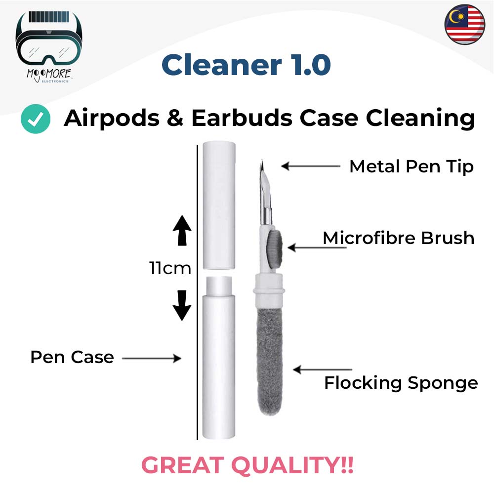 CLEAR STOCK!!! Airpod &amp; Keyboard Cleaner [Airpod Case Cleaner, Earphone Cleaner, Earbud Cleaner, Keyboard Brush]