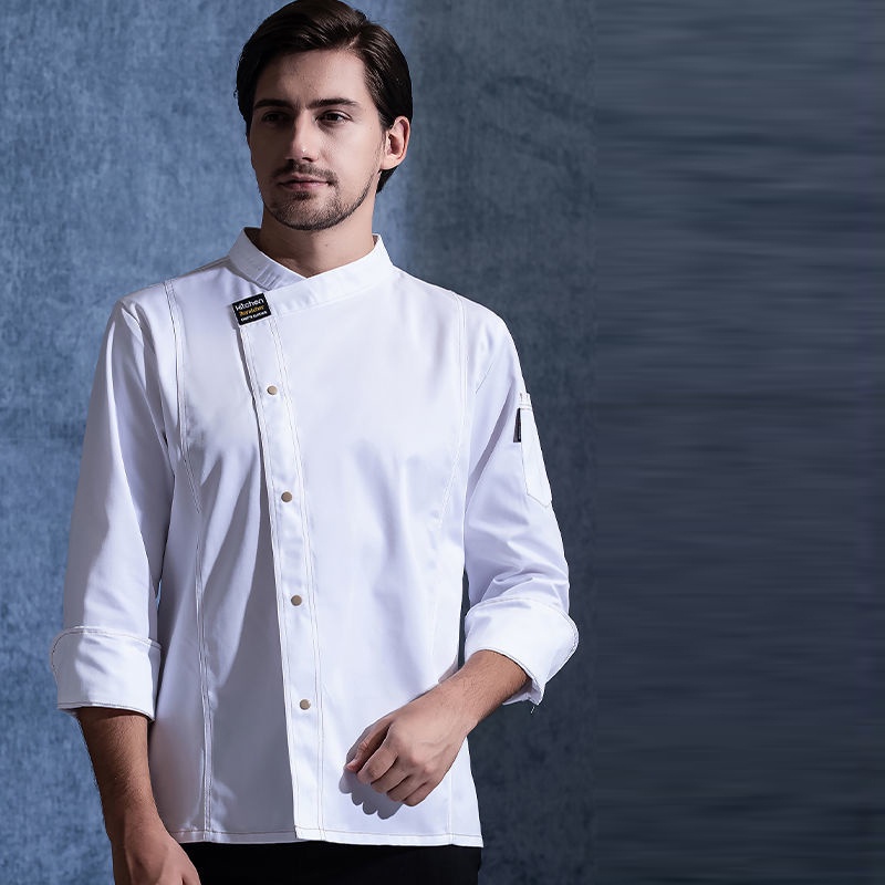 Chef Uniform Long Sleeves Men Woman Shirt Chef Jacket Kitchen Western ...