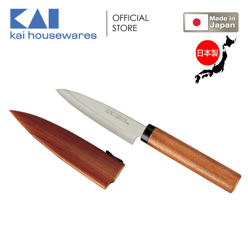 KAI FRUIT KNIFE WITH SHIELD WOODEN / BE0801 Shopee Malaysia