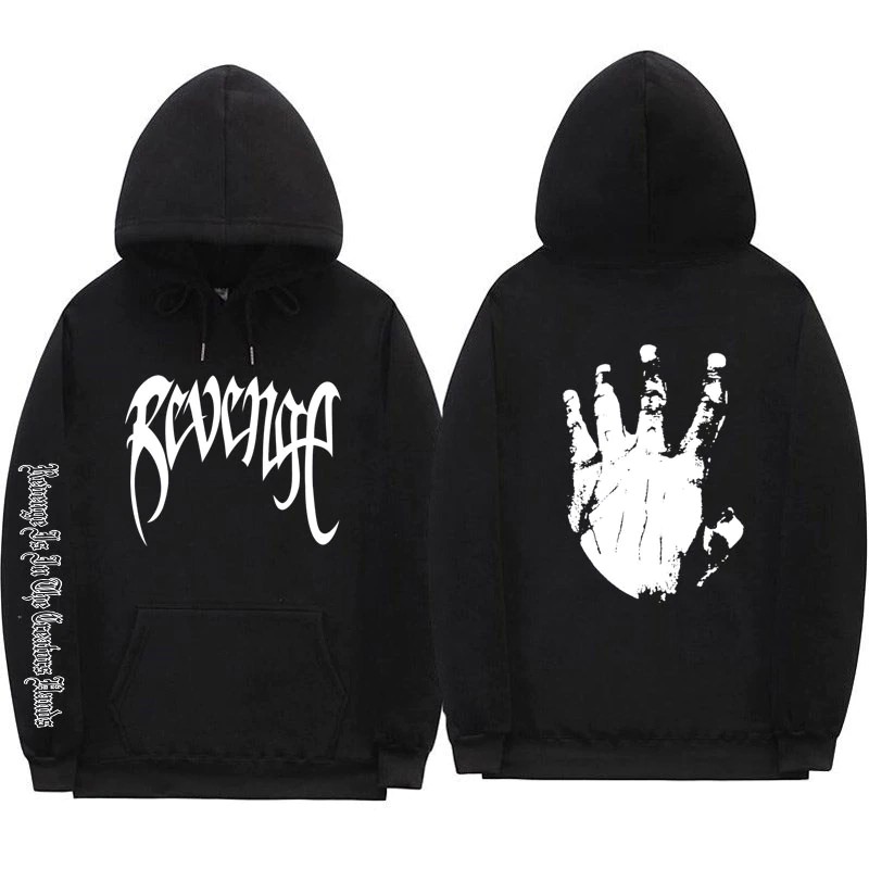 xxxtentacion wearing revenge hoodie