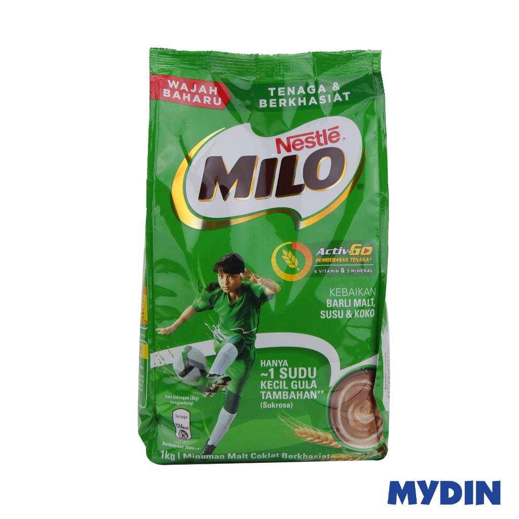 Nestle Milo Activ-Go Chocolate Malt Powder (1kg)